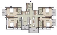 4 BHK Floor Plan